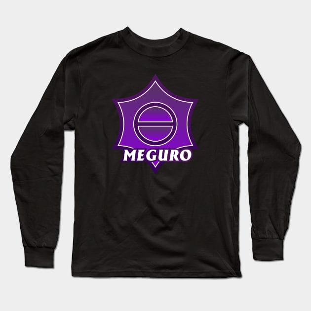 Meguro Ward of Tokyo Japanese Symbol Long Sleeve T-Shirt by PsychicCat